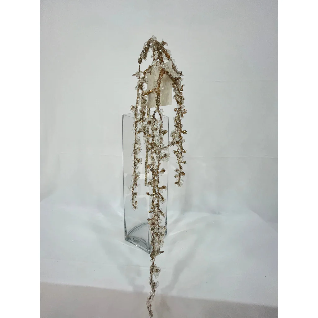 Crystal Twig Weeping Spray, 41" (Gold)