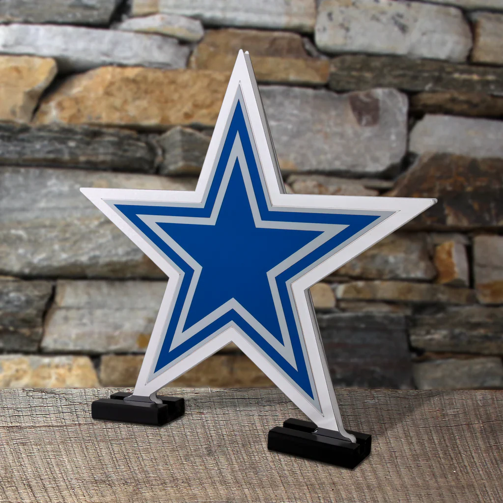 Dallas Cowboys LED Infinity Logo Light, Acrylic, w/UL Plug, 14.5" - Image 4
