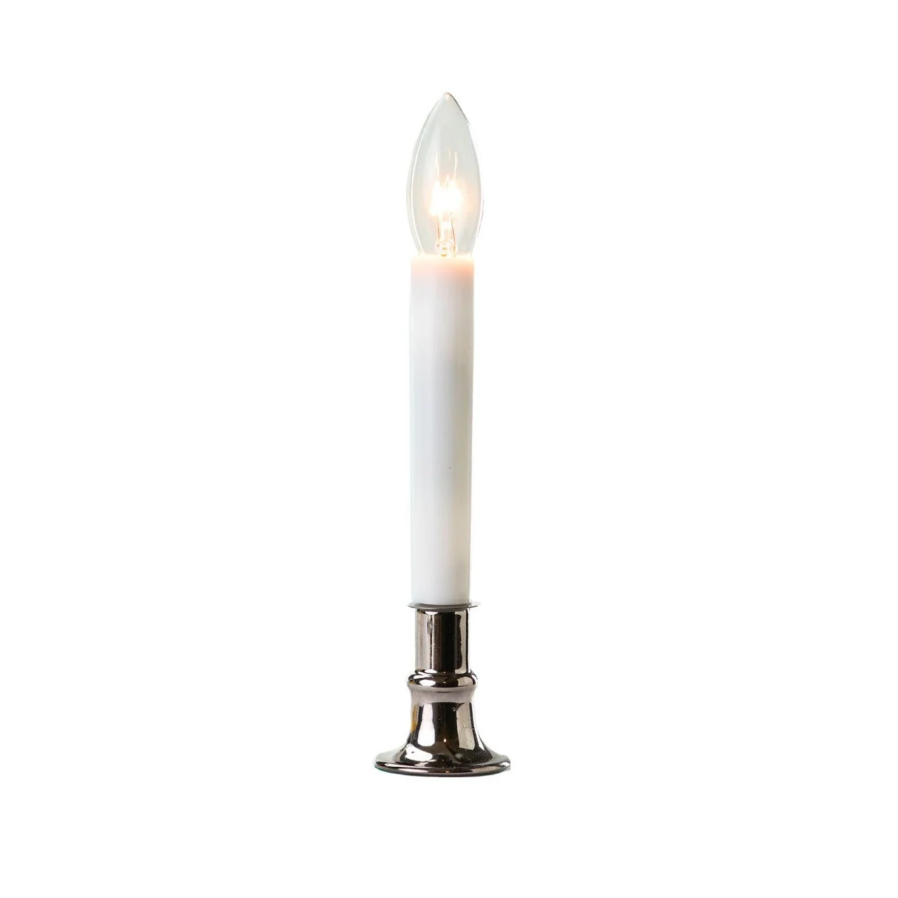 Dark Pewter Incandescent Bulb Candle W/ Sensor, 9" (Set of 4) - Image 3
