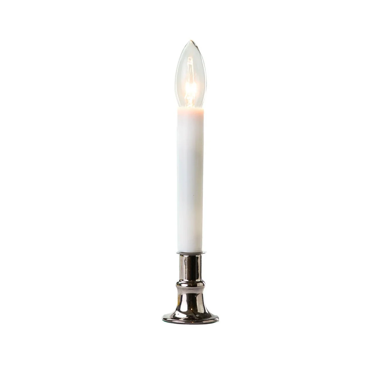 Dark Pewter Warm White LED Bulb Candle W/ Sensor, 9" (Set of 4) - Image 3