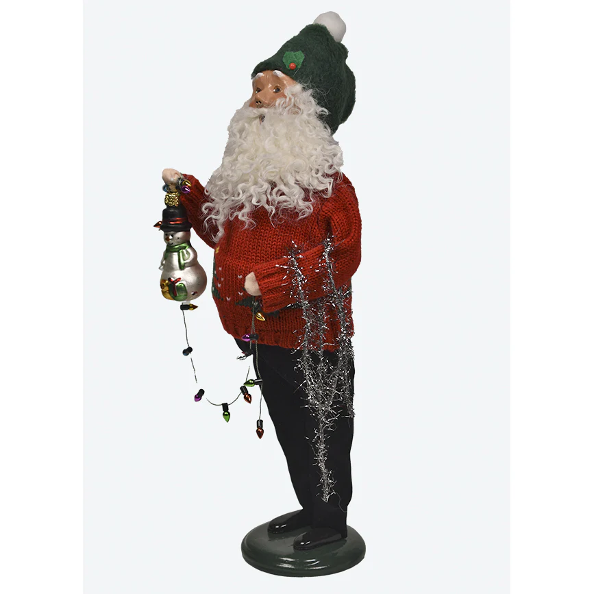 Decorating Santa Caroler Figurine, 13" - Image 3
