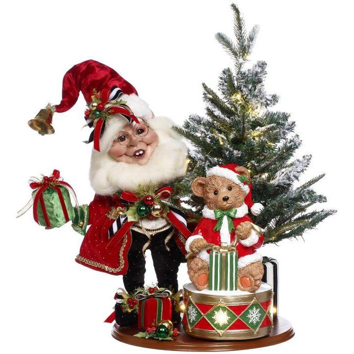 Decorating Tree Elf Scene w/Lights, 19" (Large)