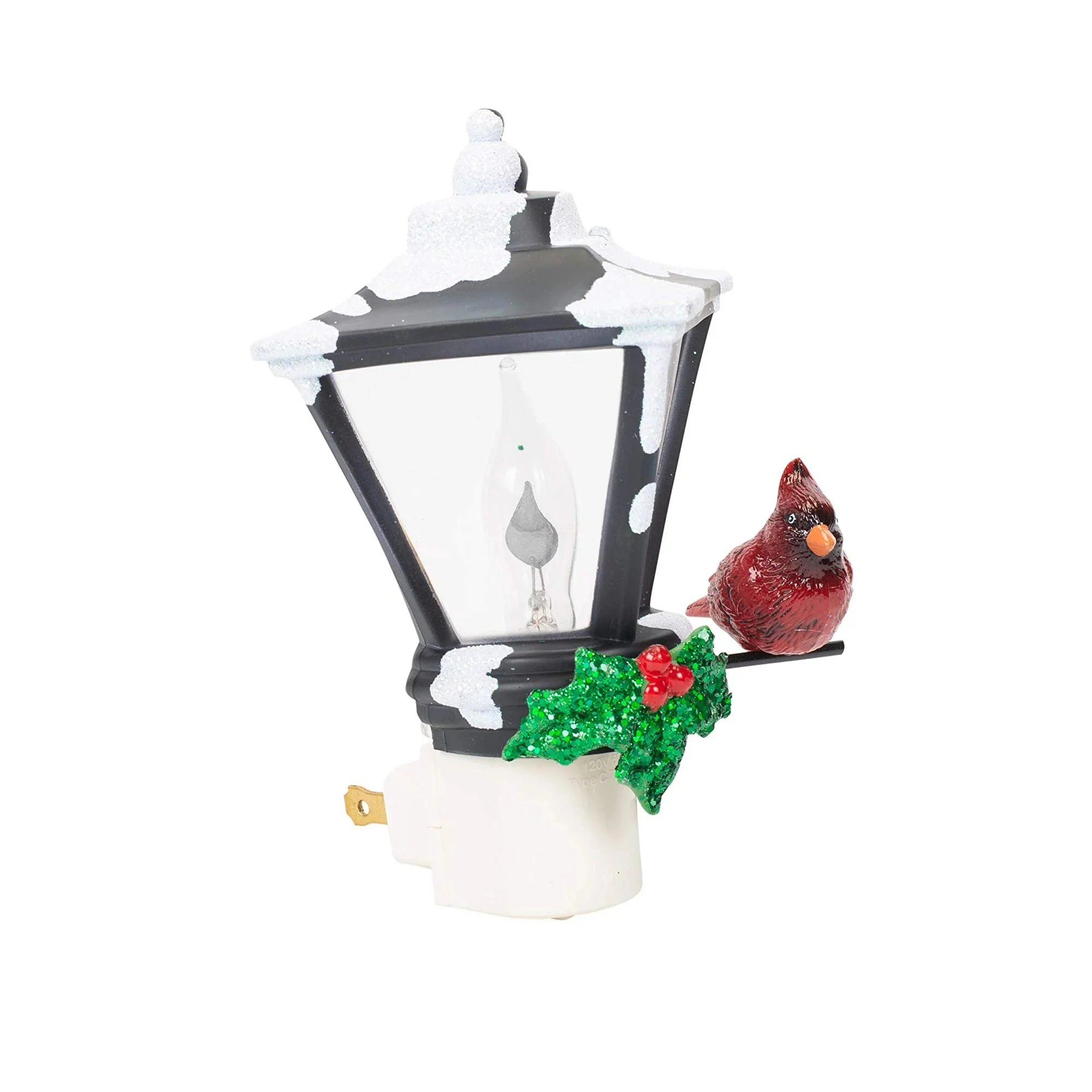 Decorative Lantern w/ Cardinal Night Light, 6" - Image 3