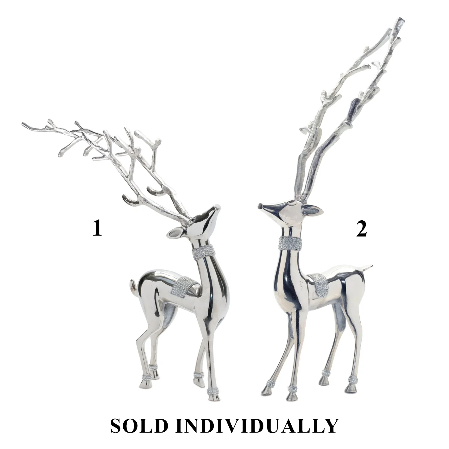 Aluminum Deer Figurine, 23 - 32.5" (2 styles - sold individually)