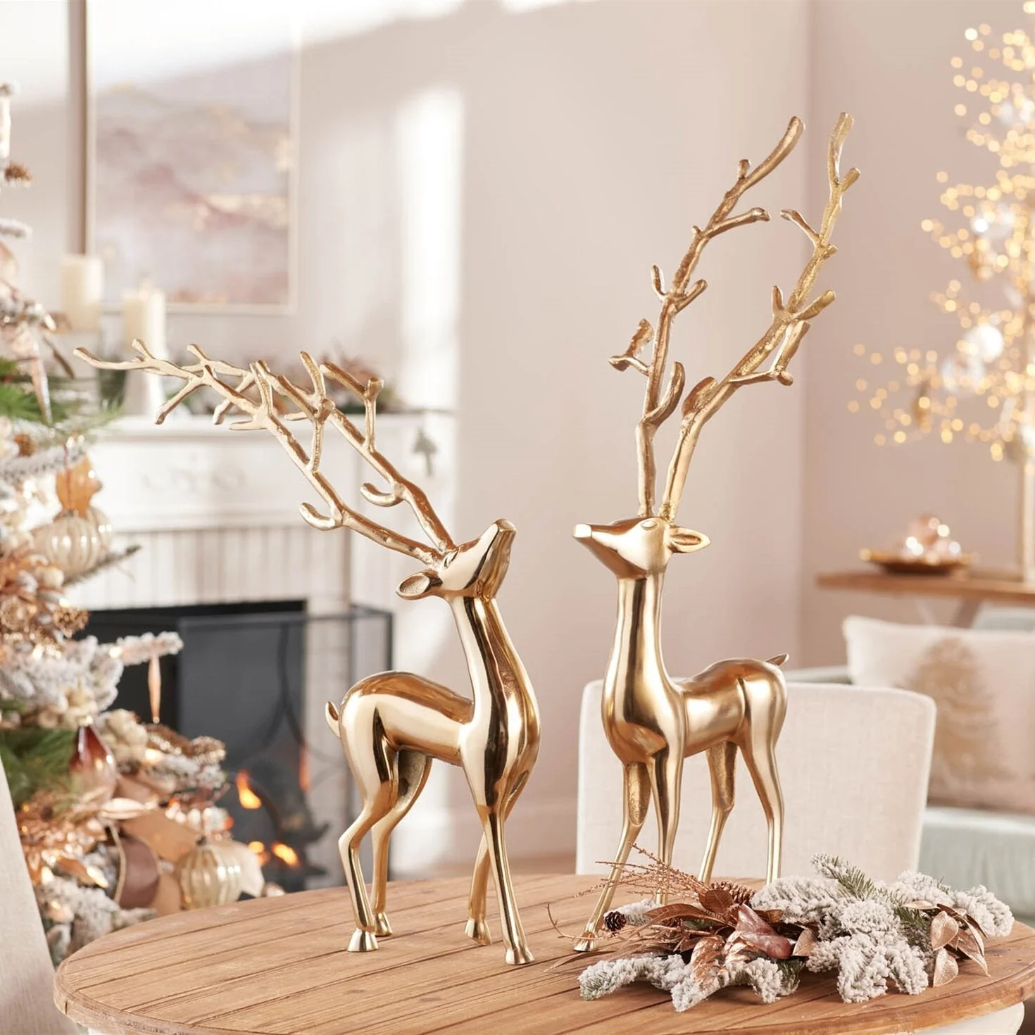 Aluminum Deer Figurine, 23 - 32.5" (2 styles - sold individually) - Image 2