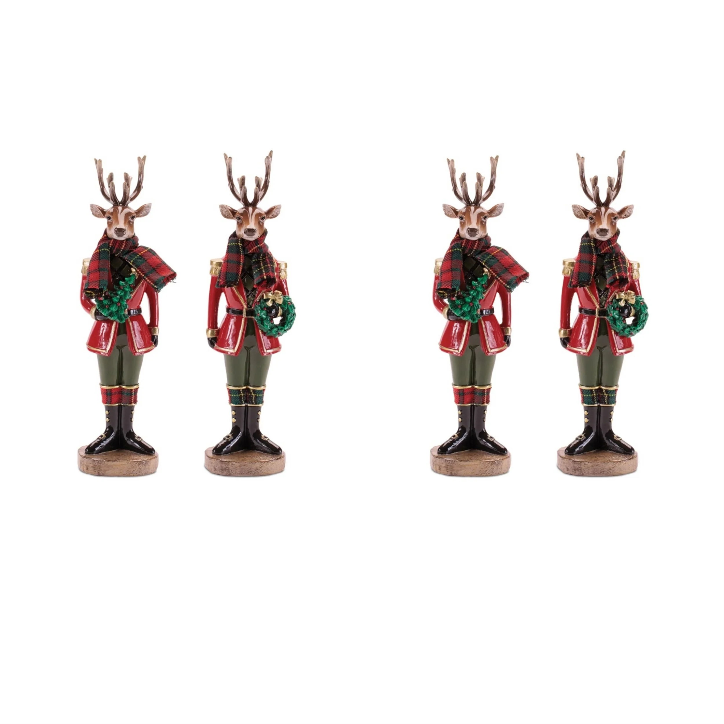 Resin/Fabric Deer Soldier Figurine, 10.75" (2 styles - sold individually) - Image 6