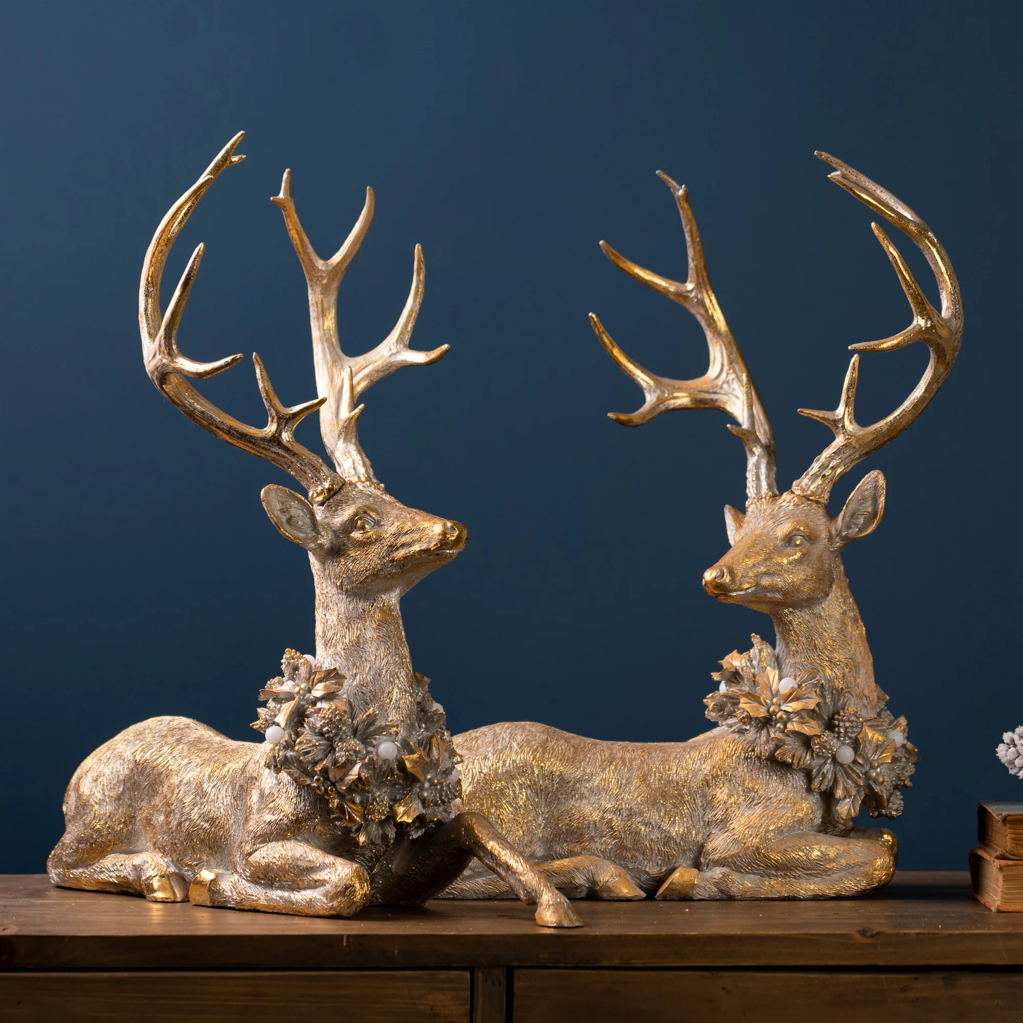 Resin Deer w/LED Light Figurine, 21.75" (2 Styles - sold individually) - Image 3