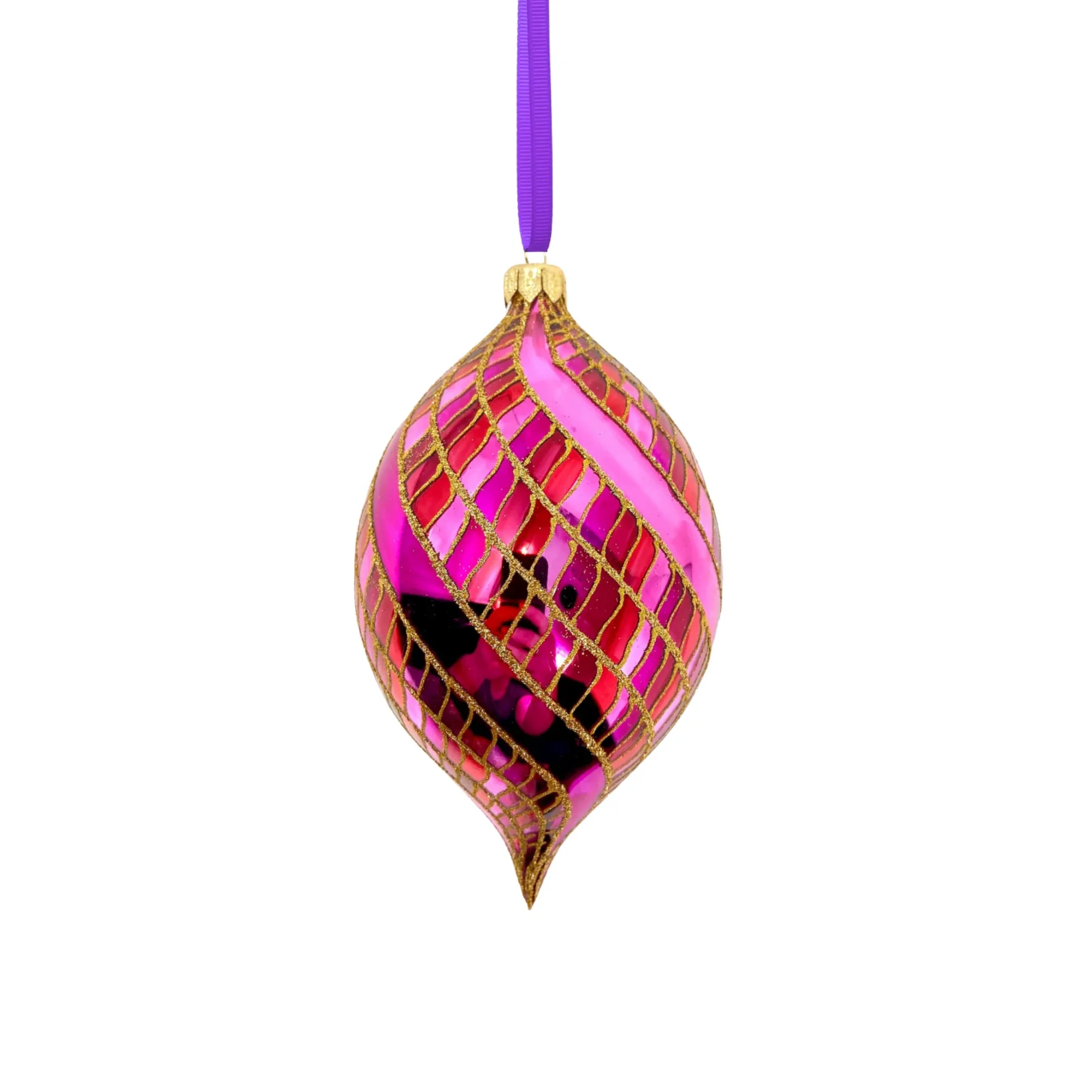 Desert Rose Spinner Glass Ornament, 7" - Image 2
