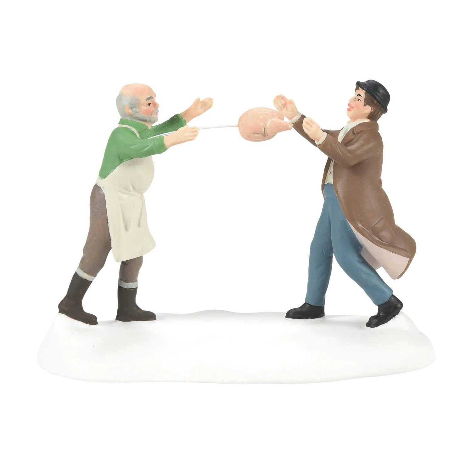 Dickens Village - Dressed Turkey Auction (Set of 2) Figurine - Image 3