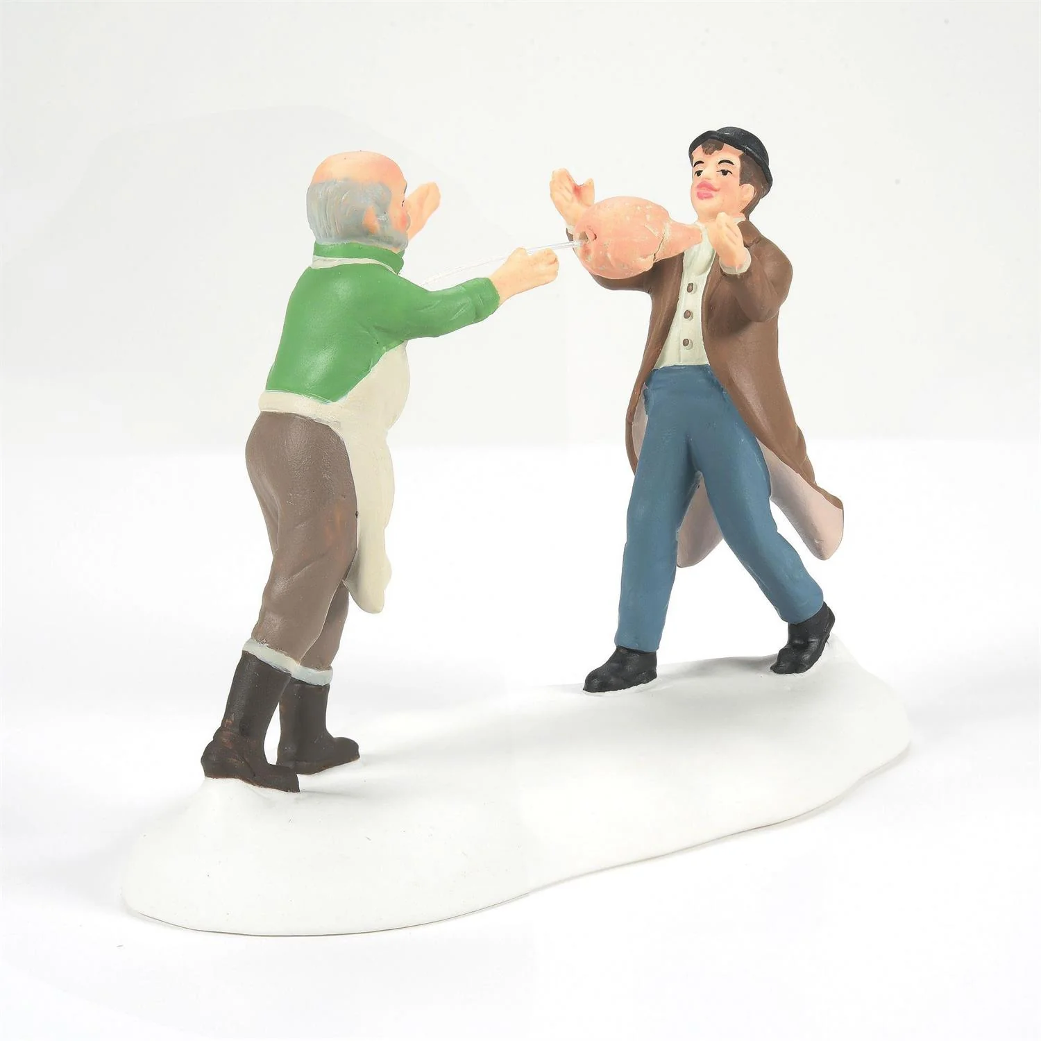 Dickens Village - Dressed Turkey Auction (Set of 2) Figurine - Image 5