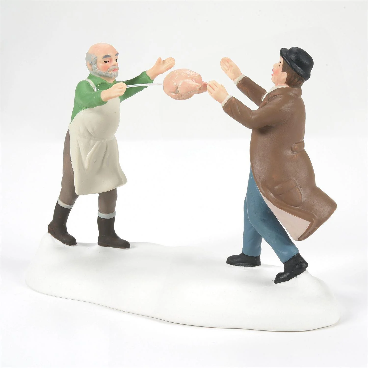 Dickens Village - Dressed Turkey Auction (Set of 2) Figurine - Image 6