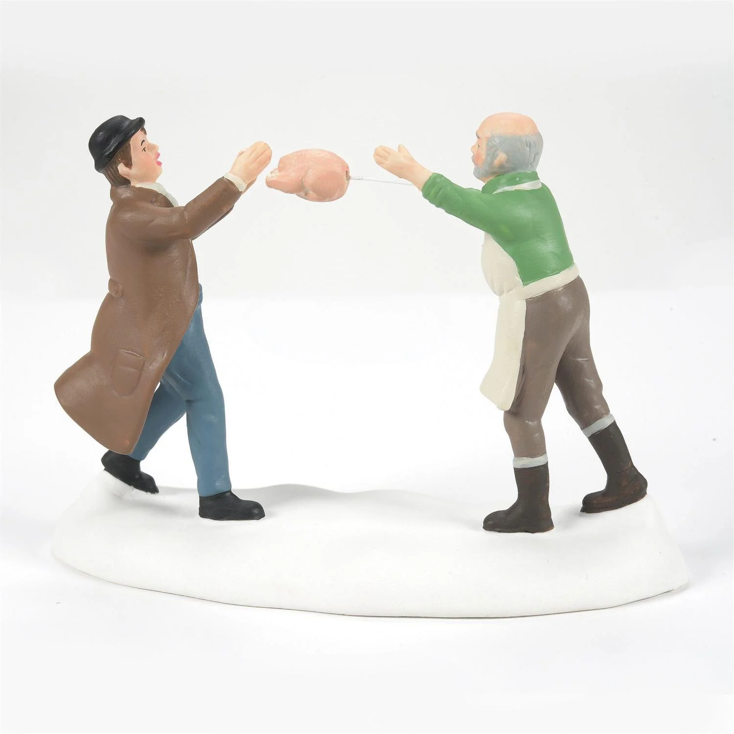 Dickens Village - Dressed Turkey Auction (Set of 2) Figurine - Image 7