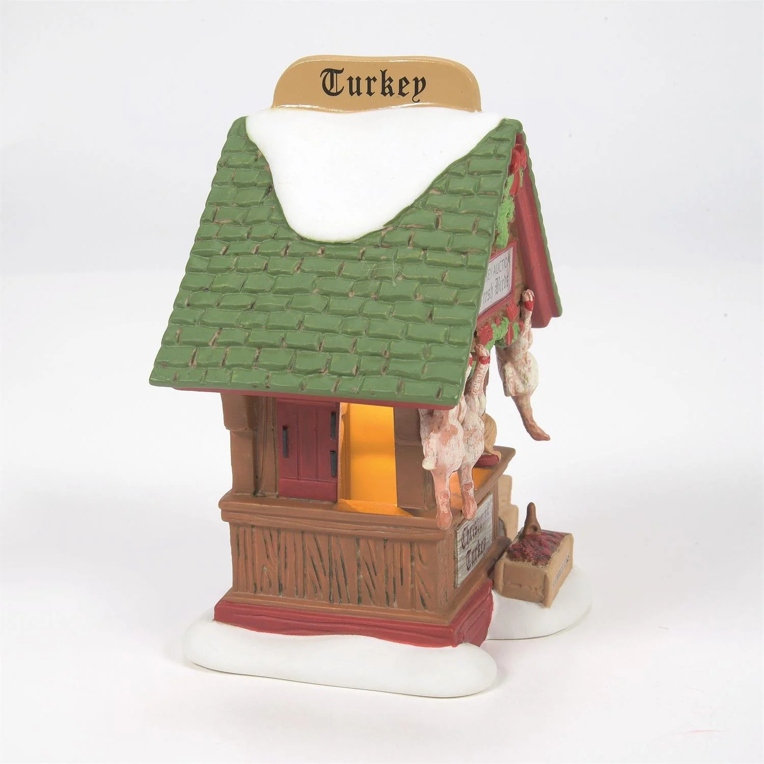 Dickens Village - Dressed Turkey Auction (Set of 2) Figurine - Image 8