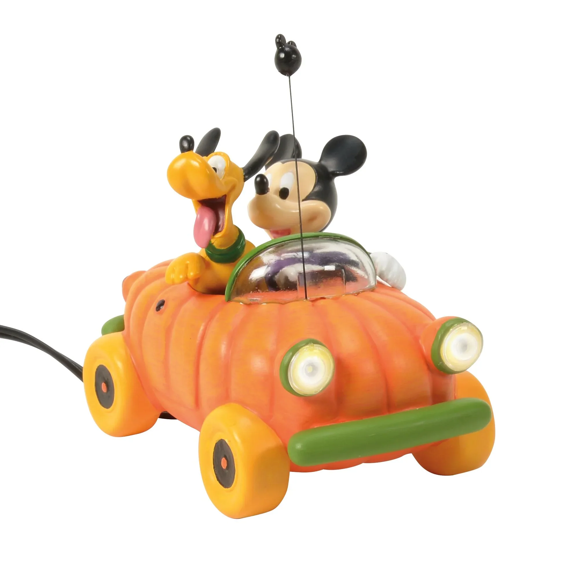 Disney Village - Arriving In Style Pumpkin Car Lighted Figurine, 4"