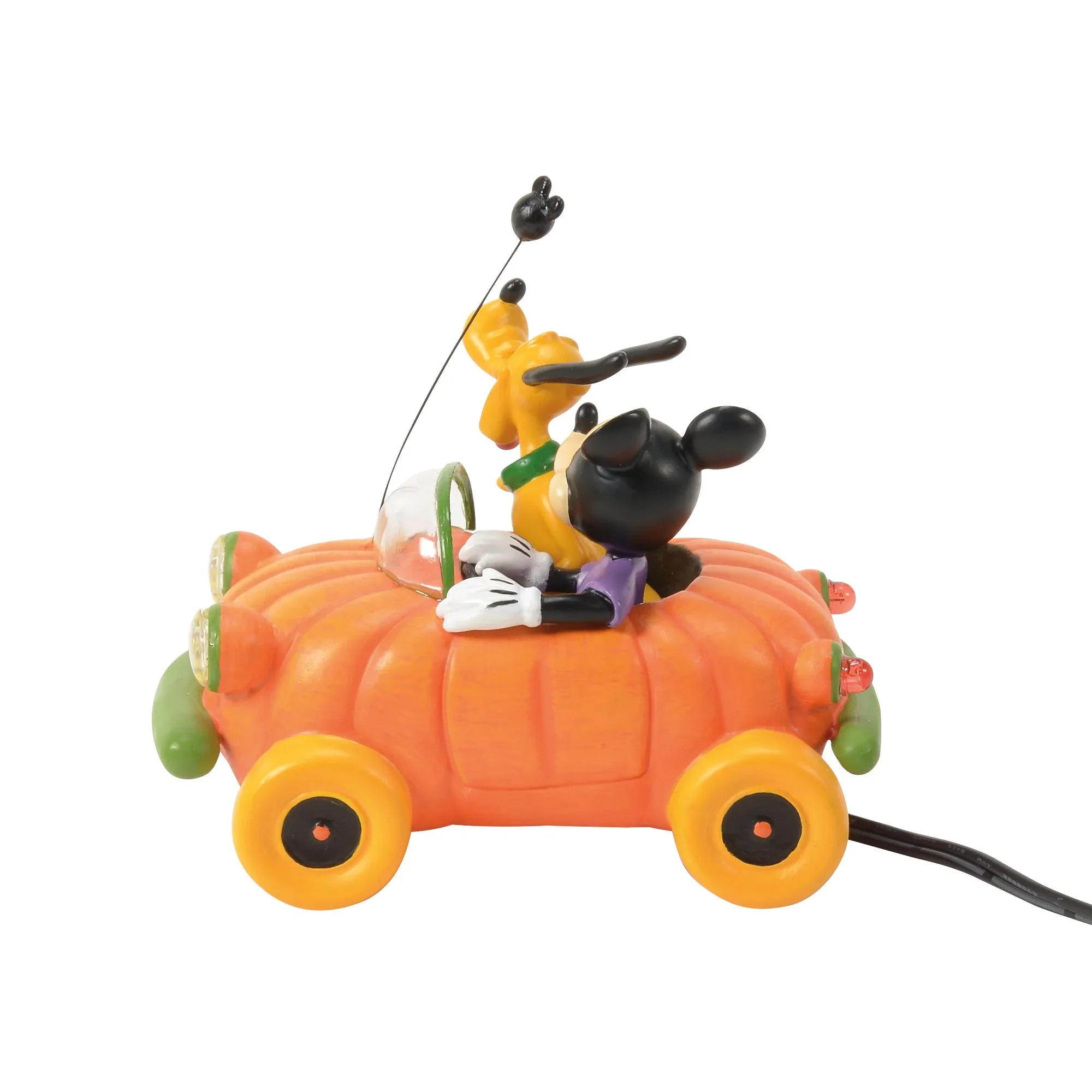 Disney Village - Arriving In Style Pumpkin Car Lighted Figurine, 4" - Image 5