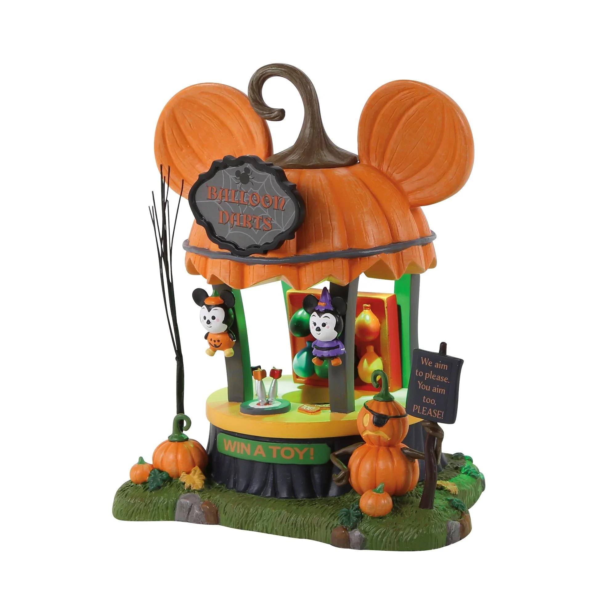 Disney Village - Balloon Darts Game Figurine, 6.1" - Image 2