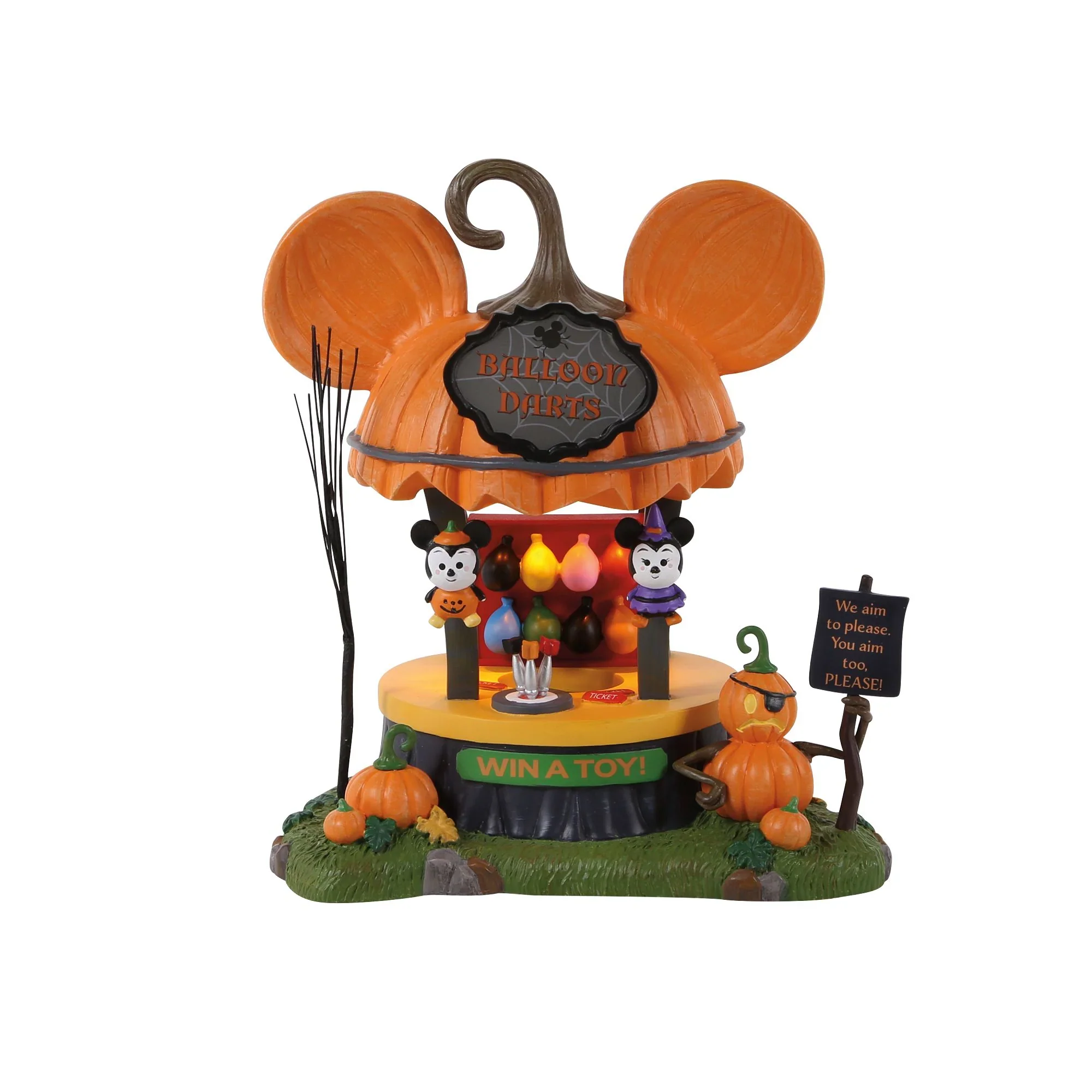 Disney Village - Balloon Darts Game Figurine, 6.1" - Image 3