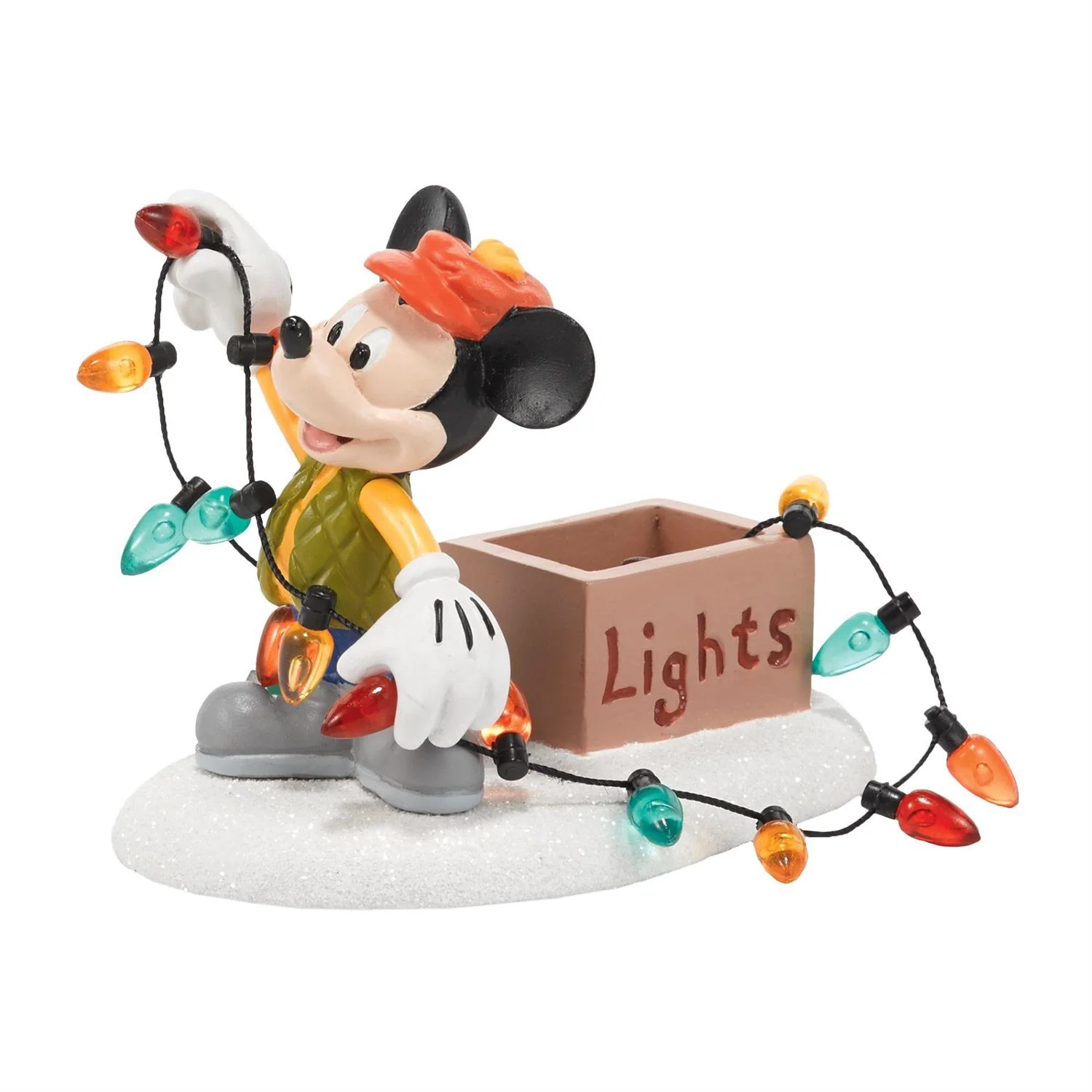 Disney Village - Mickey Lights Up Christmas Figurine