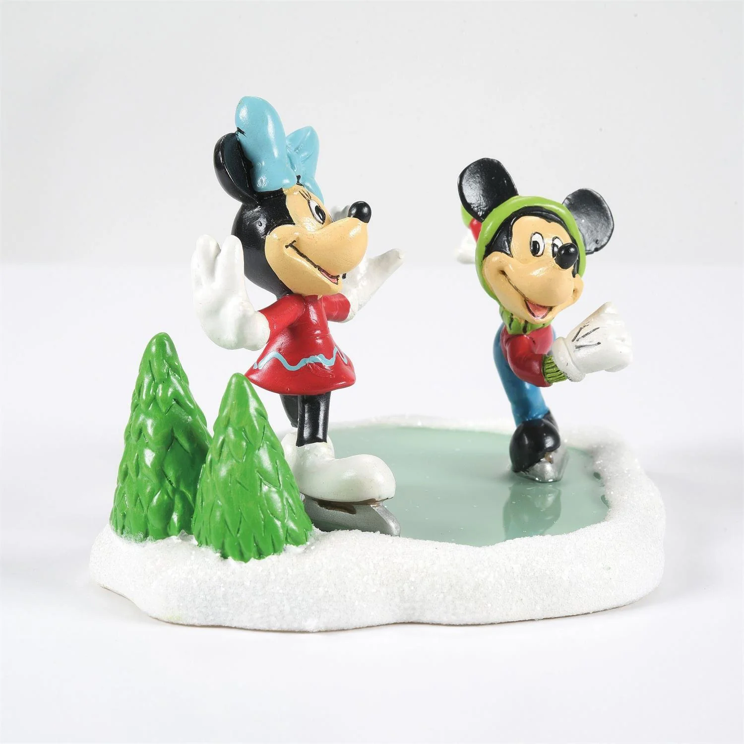 Disney Village - Mickey & Minnie Go Skating Figurine - Image 2