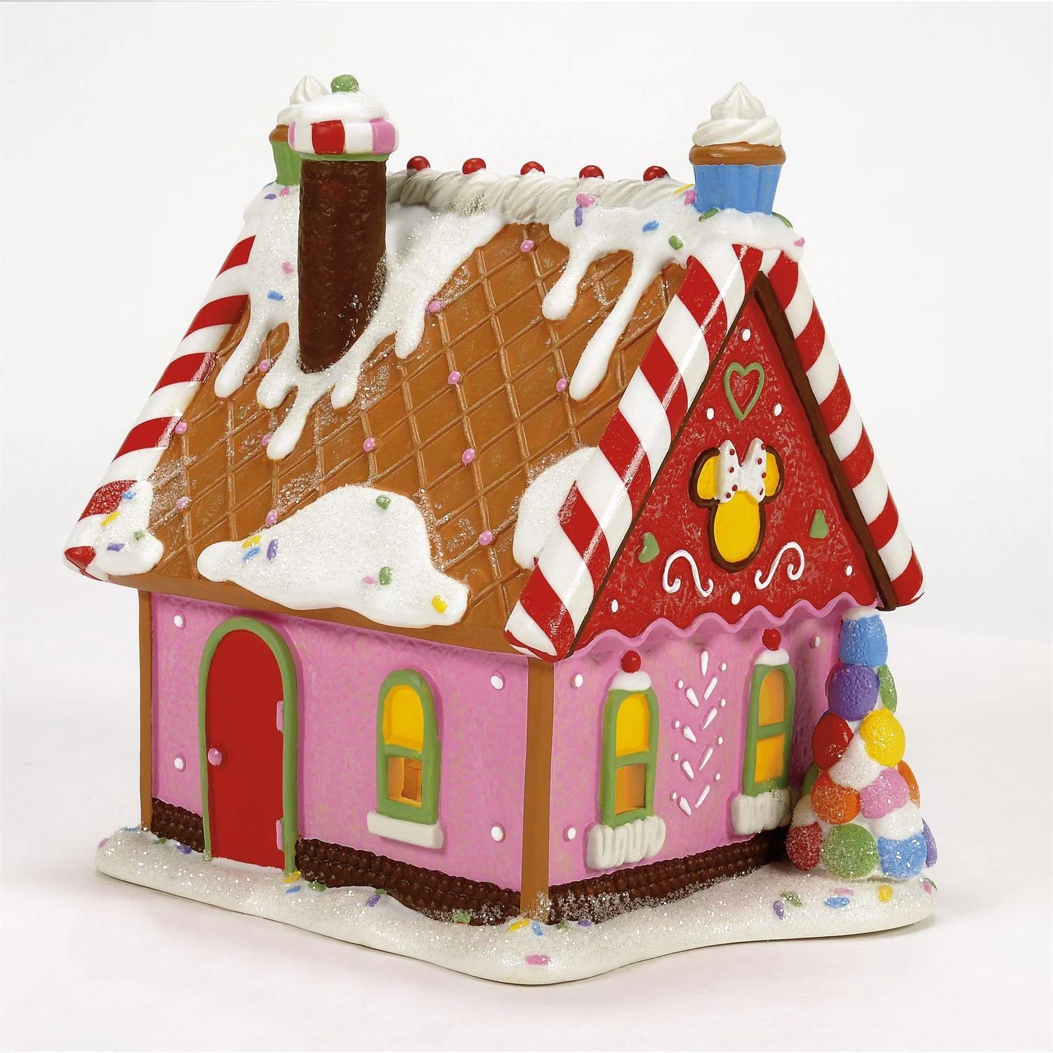 Disney Village - Minnie's Peppermint Villa Figurine - Image 3