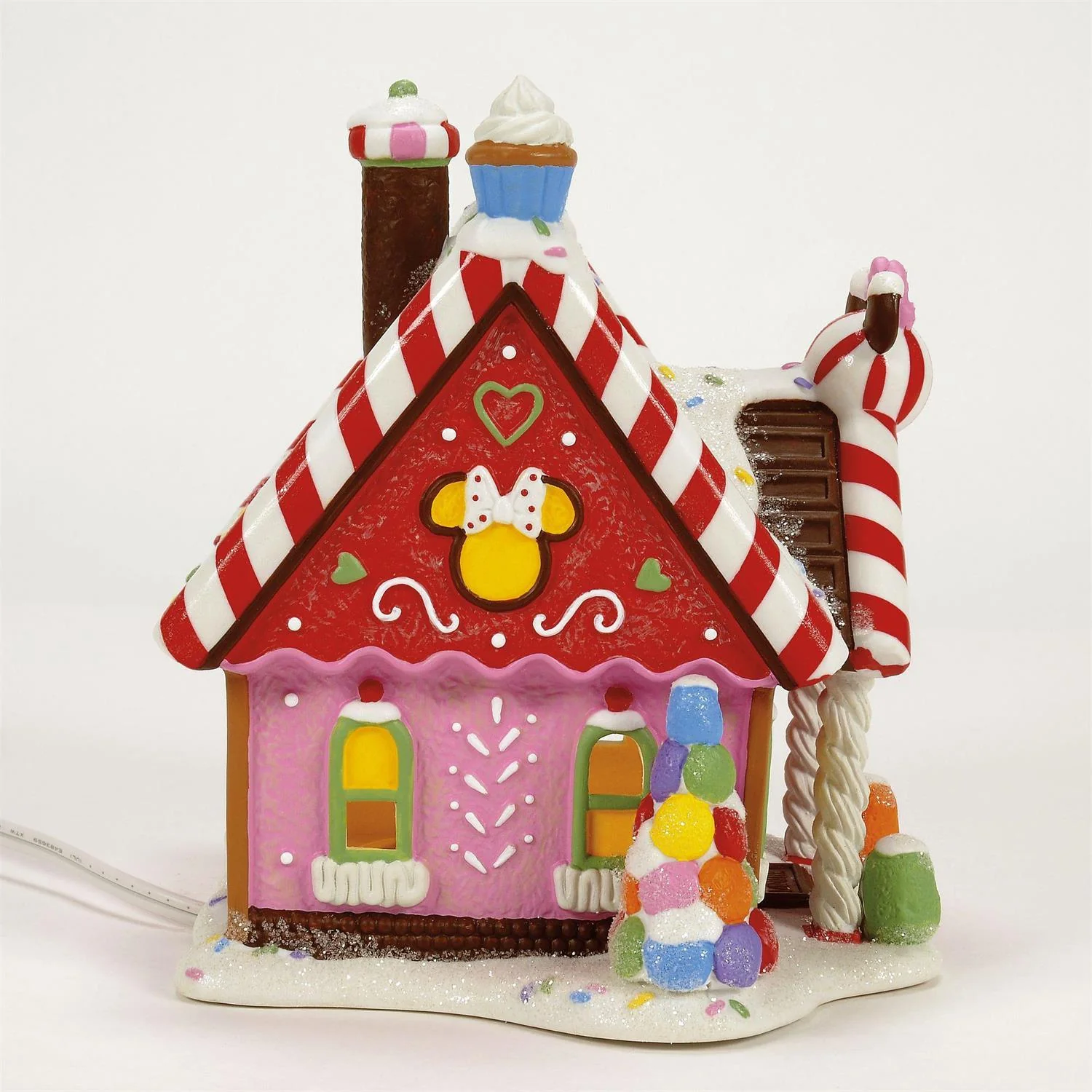 Disney Village - Minnie's Peppermint Villa Figurine - Image 4