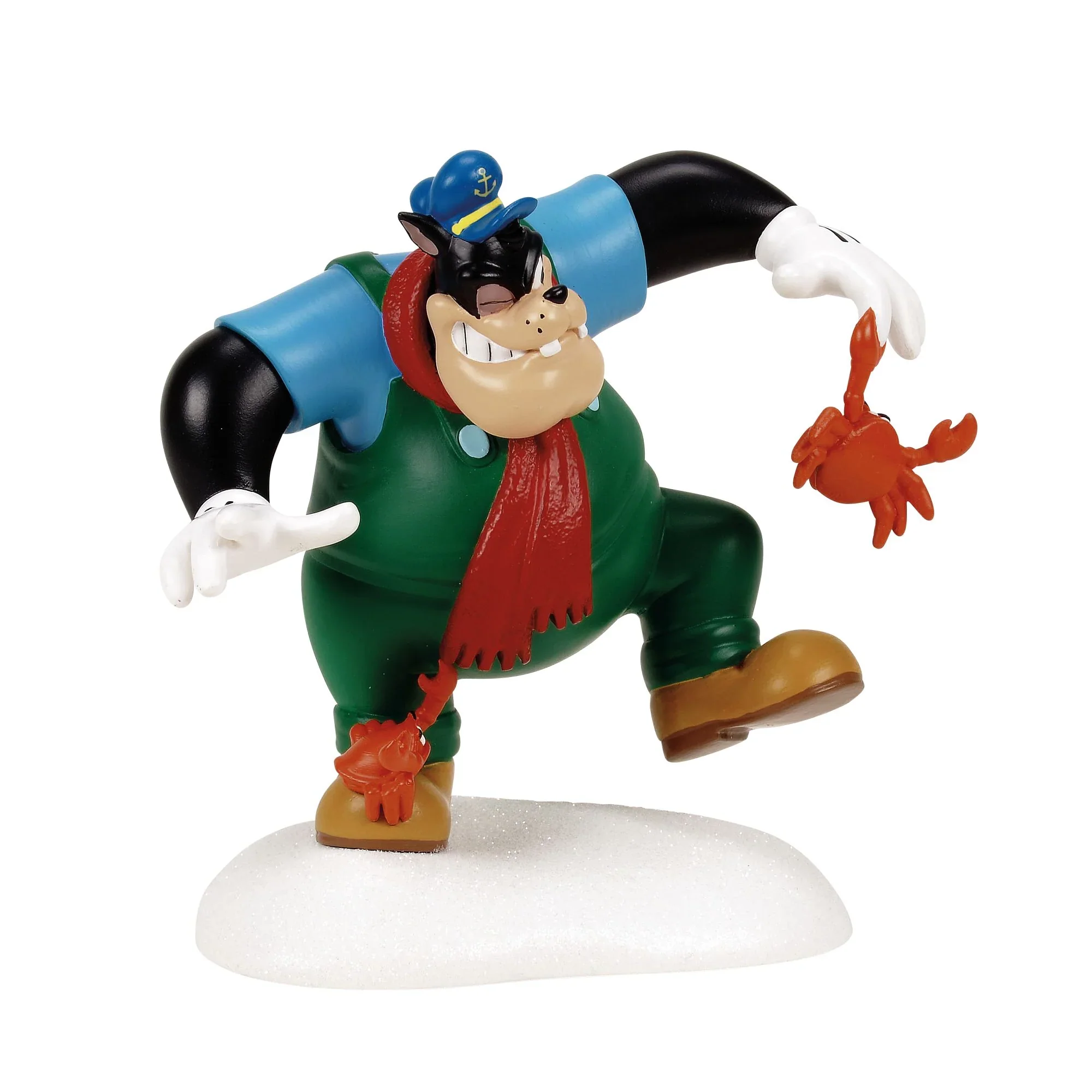Disney Village - No One's Crabby At Christmas Figurine, 3.74"