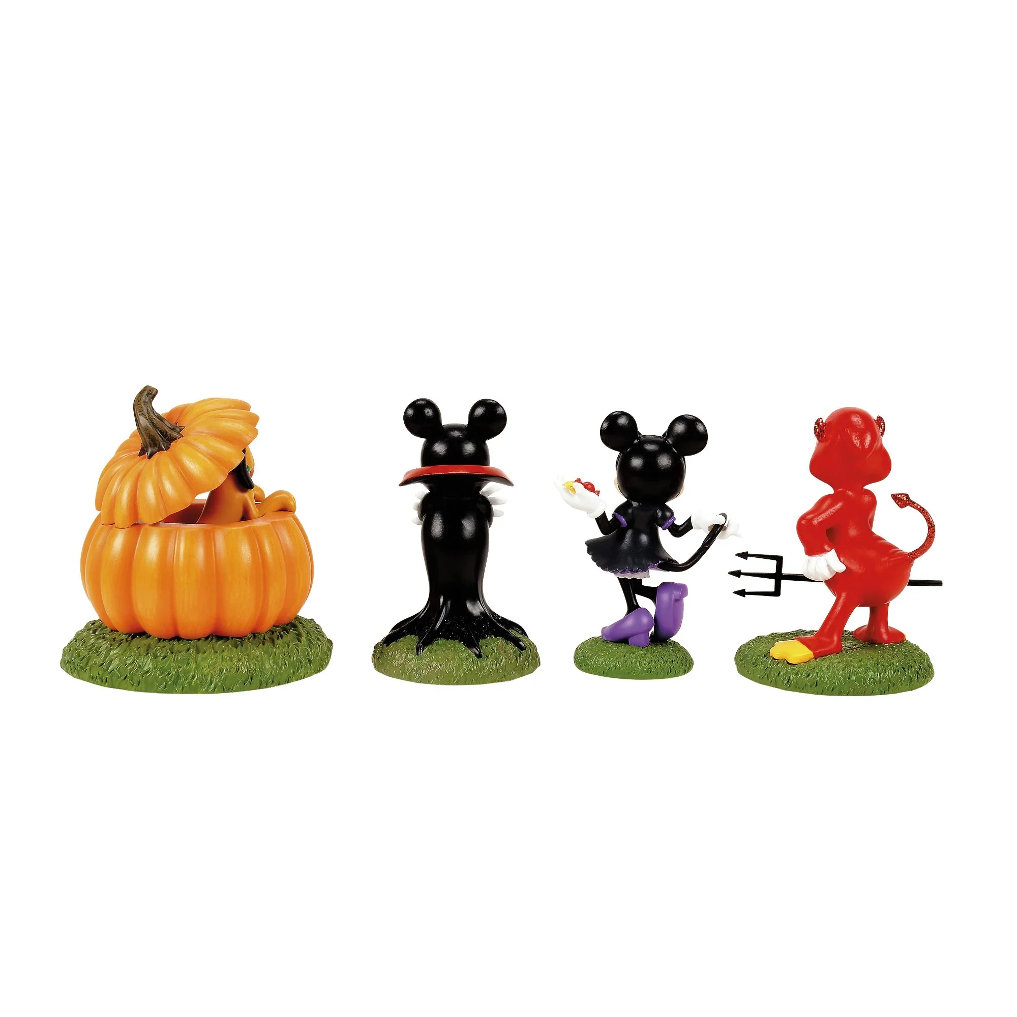 Disney Village - Ready For Tricks & Treats Figurines, 3" (Set of 4) - Image 2