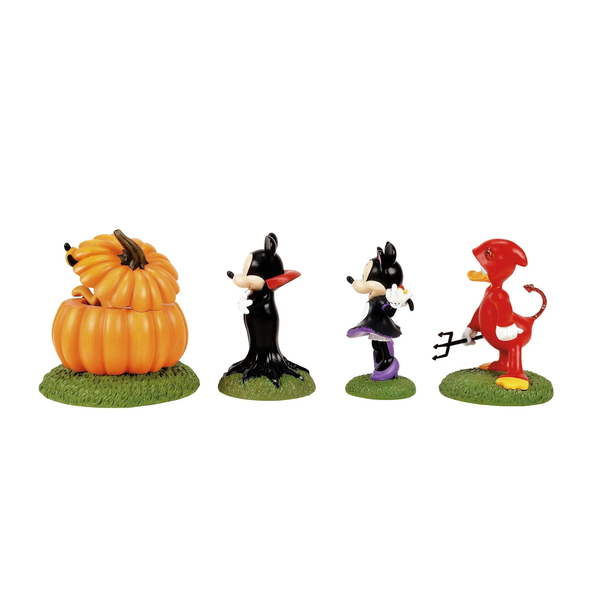 Disney Village - Ready For Tricks & Treats Figurines, 3" (Set of 4) - Image 4