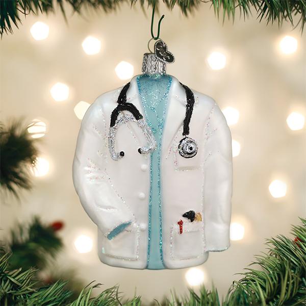 Doctor's Coat Ornament, 4.25"