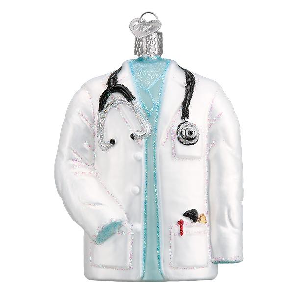 Doctor's Coat Ornament, 4.25" - Image 2