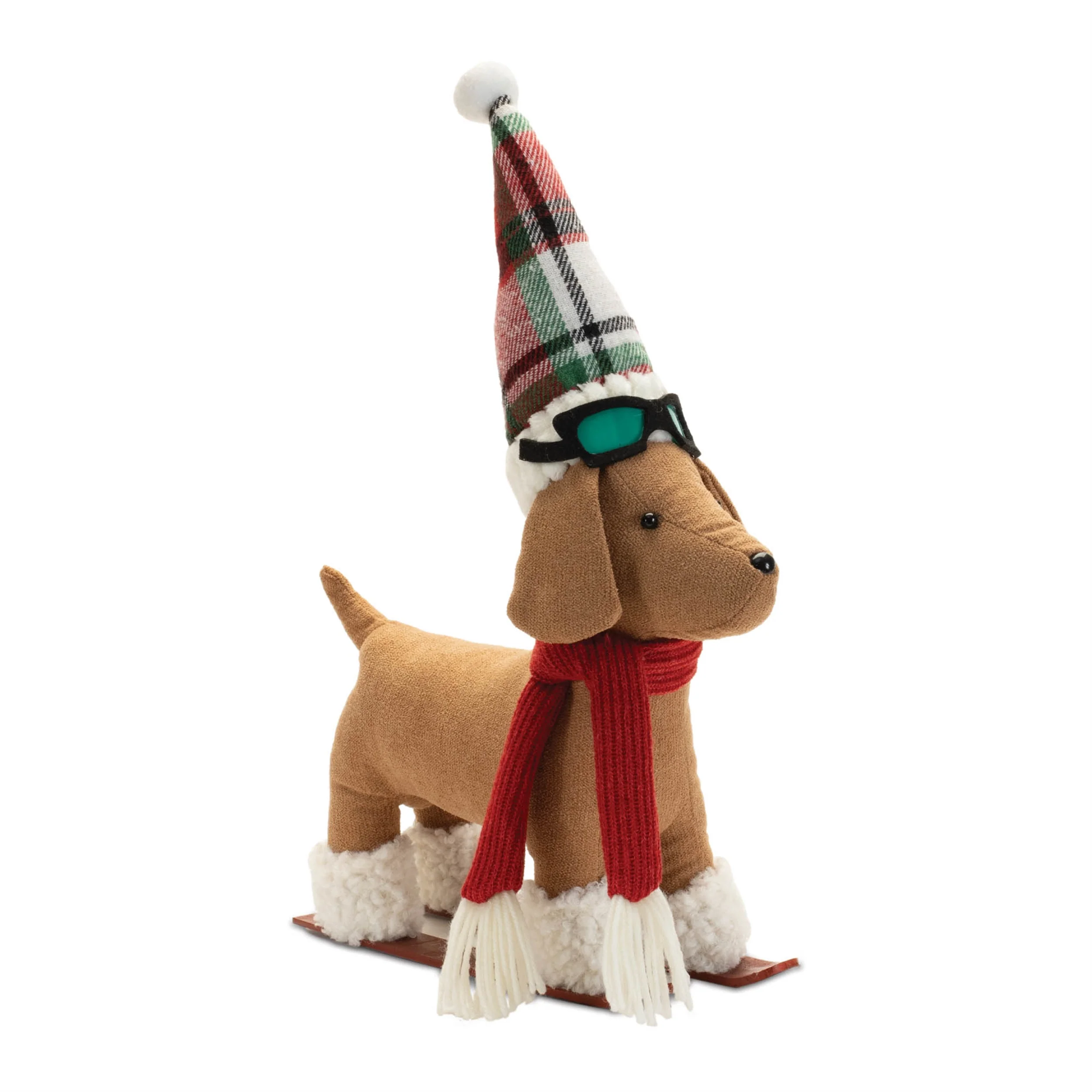 Dog on Sled/Skis Figurine, 13" (2 styles - sold individually) - Image 4