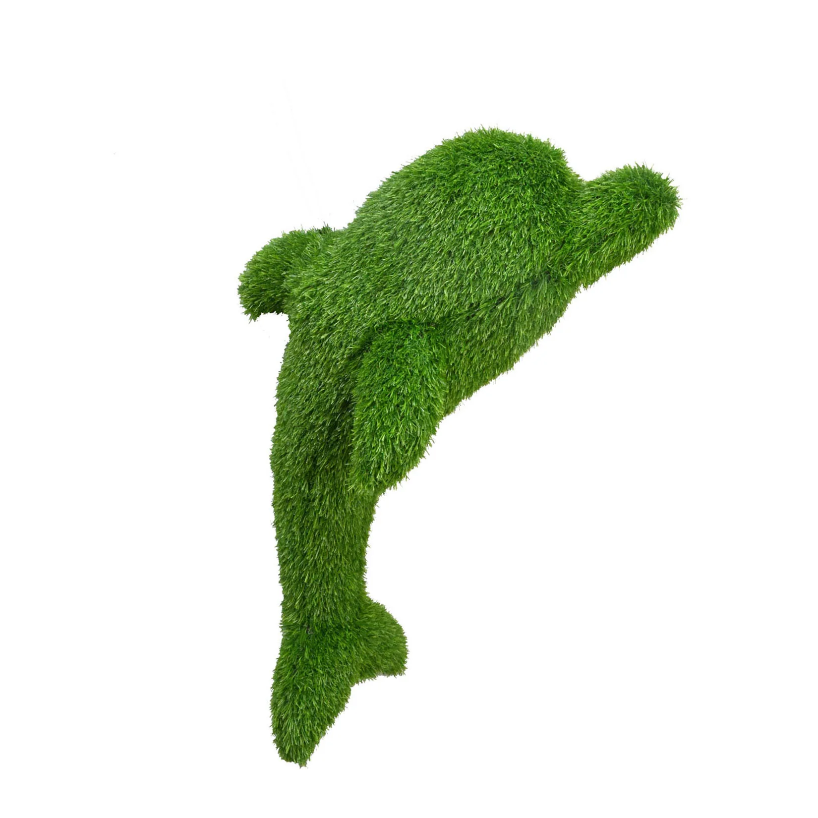 Dolphin Outdoor Garden Artificial Turf Topiary, 22" to 39" - Image 3