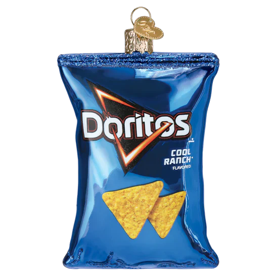 Doritos Cool Ranch Chips Glass Ornament, 3.25" - Image 2