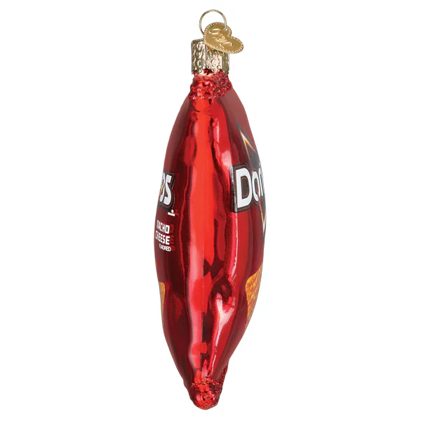 Doritos Nacho Cheese Chips Glass Ornament, 3.25" - Image 3
