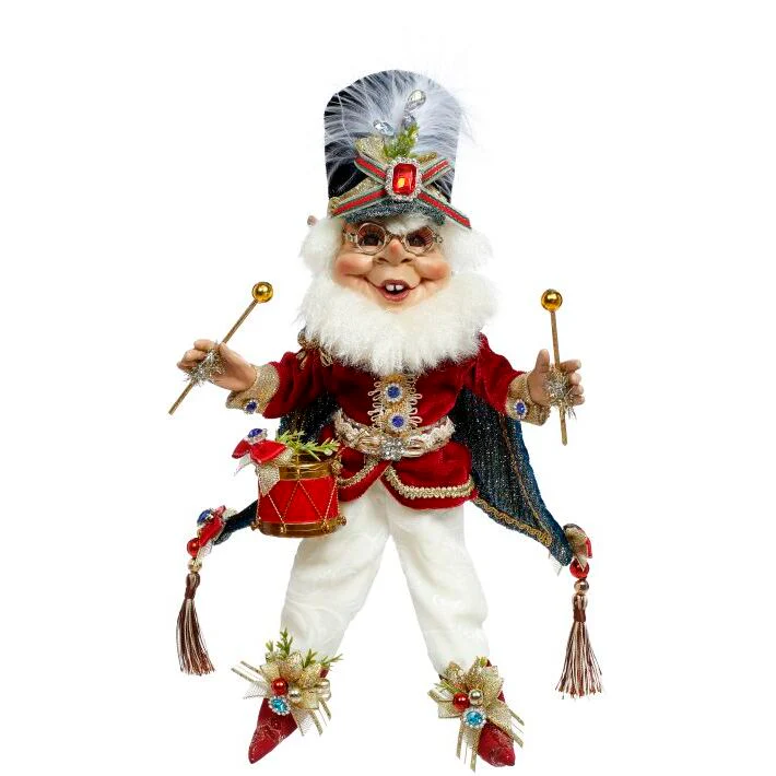 Drummer Boy Elf Figurine, Small, 11"