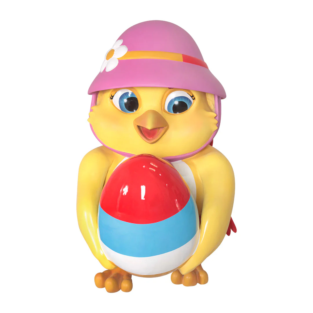 Large Fiberglass Easter Chick Figure 2, 43"