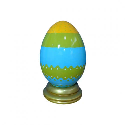 Large Fiberglass Easter Egg with Base, 26" to 71" - Image 3