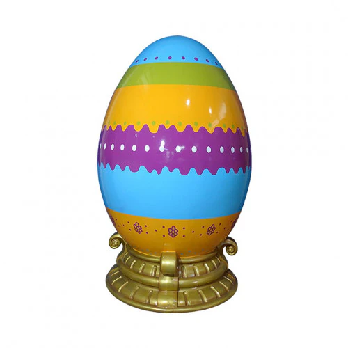 Large Fiberglass Easter Egg with Base, 26" to 71" - Image 5