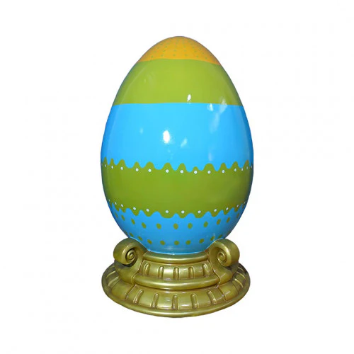 Large Fiberglass Easter Egg with Base, 26" to 71" - Image 6