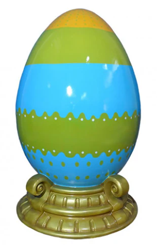 Large Fiberglass Easter Egg with Base, 26" to 71" - Image 9