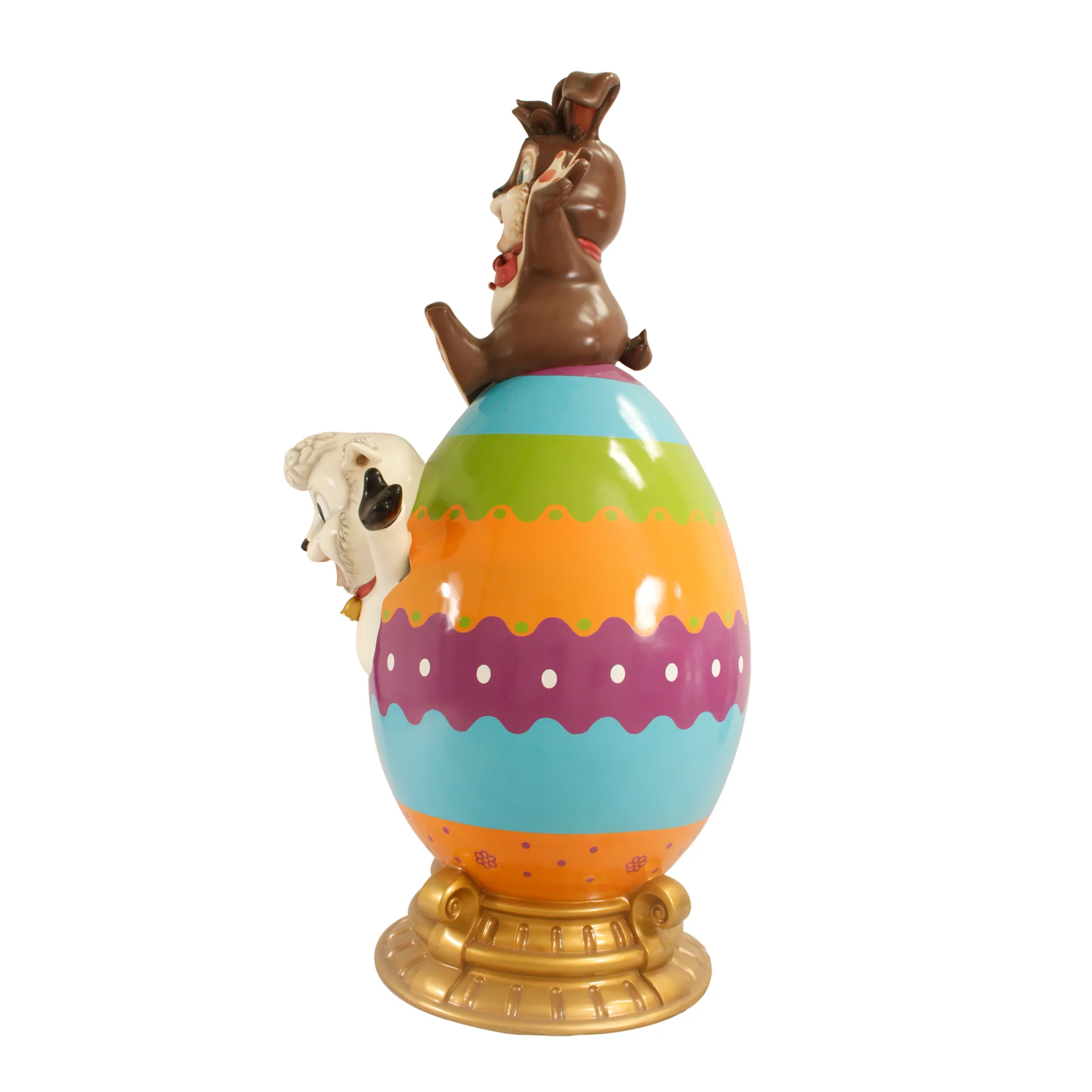 Easter Egg with Lamb and Bunny, 118" - Image 2