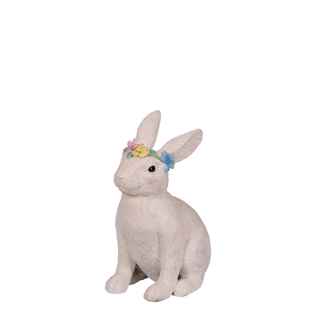 Easter White Sitting Bunny Statue, 20" - Image 2