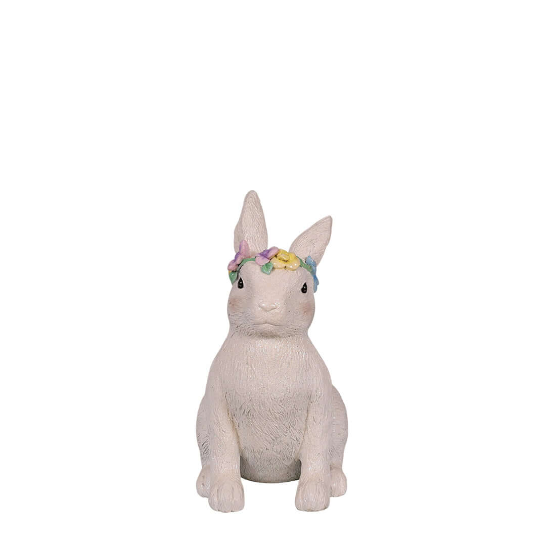 Easter White Sitting Bunny Statue, 20" - Image 3