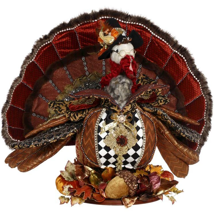 Elegant Turkey Figurine, 25.5"