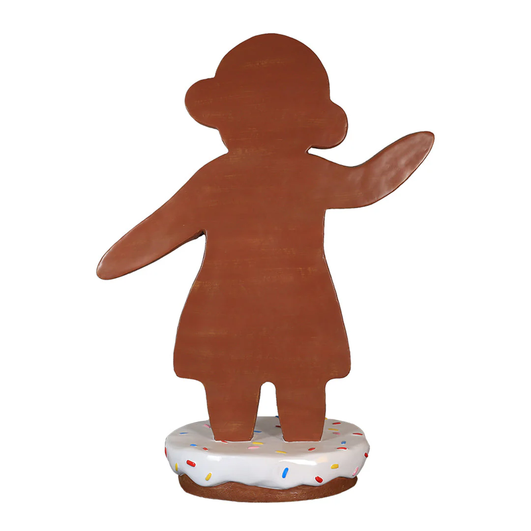 Large Fiberglass Emma the Gingerbreadwoman Figure, 67" - Image 4