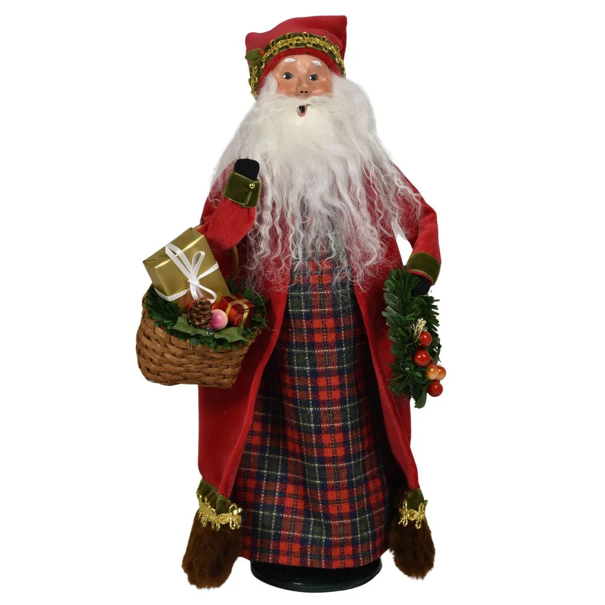 English Countryside Santa Caroler Figurine, 13"