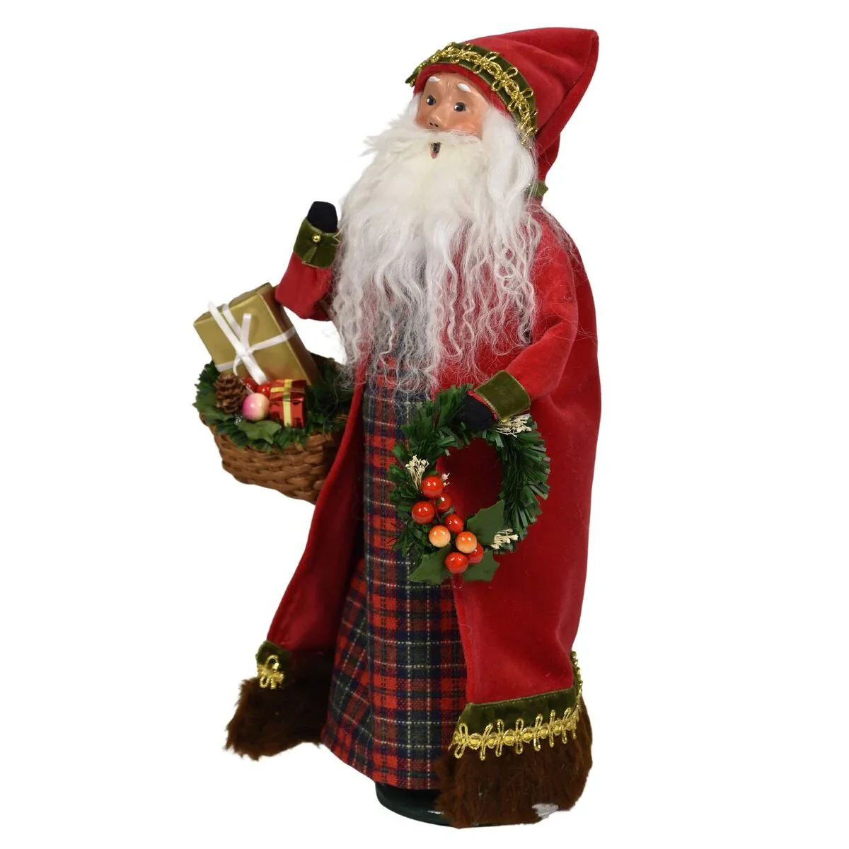English Countryside Santa Caroler Figurine, 13" - Image 5