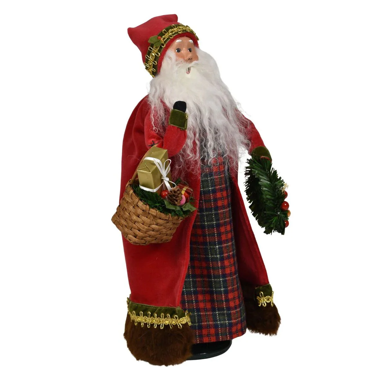 English Countryside Santa Caroler Figurine, 13" - Image 6