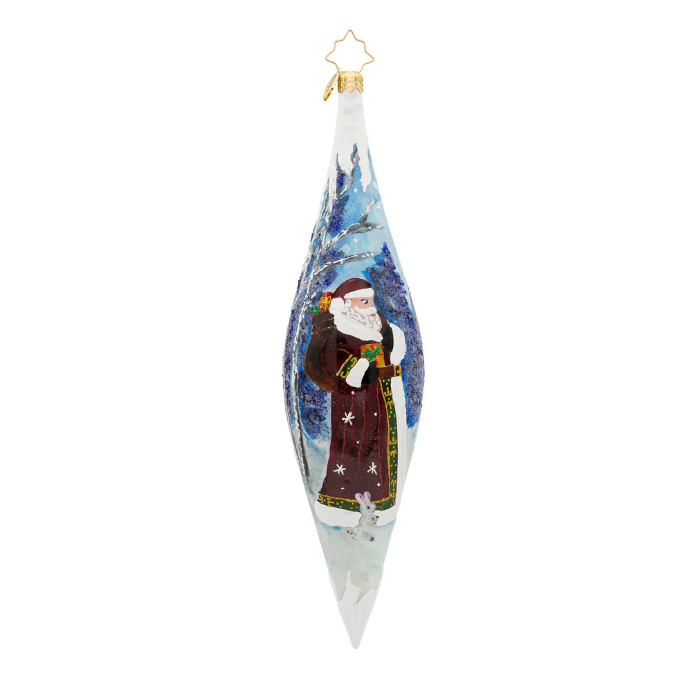 Evergreen Night Icicle Ornament