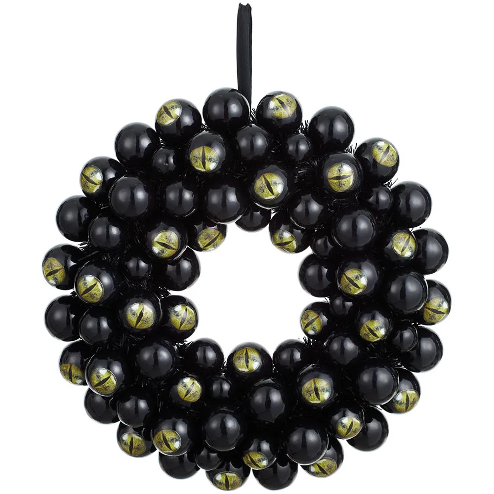 Eye Ball Wreath, 20.5" (Black)